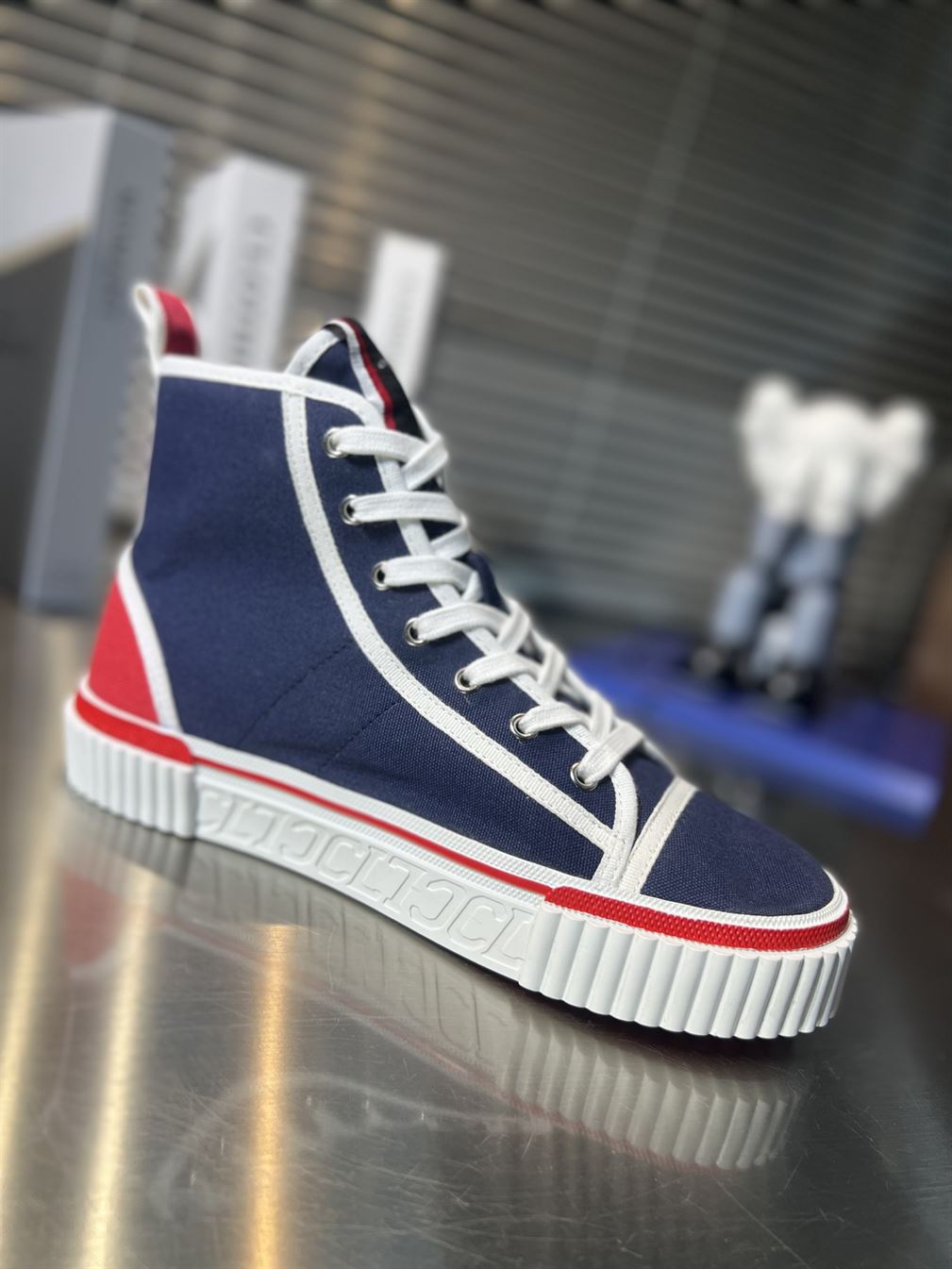 CHRISTIAN LOUBOUTIN PEDRO JUNIOR HIGH-TOP SNEAKERS – CLS027
