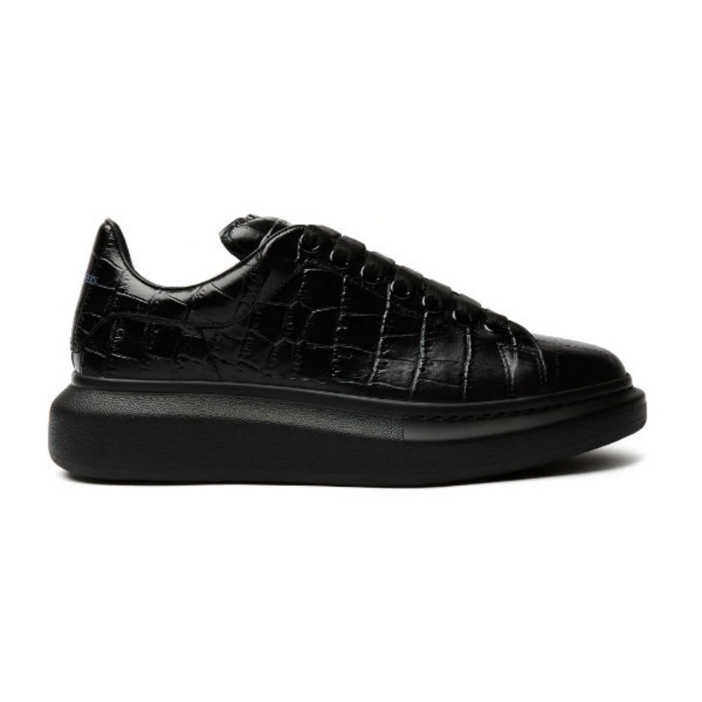 ALEXANDER MCQUEEN ALL-OVER STAMPED CROCODILE SNEAKERS – ALD019