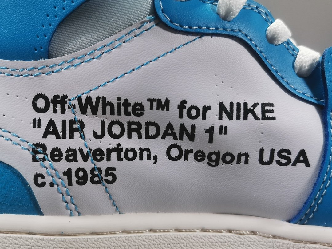 Air Jordan 1 Retro High Off-White University Blue Extended Size