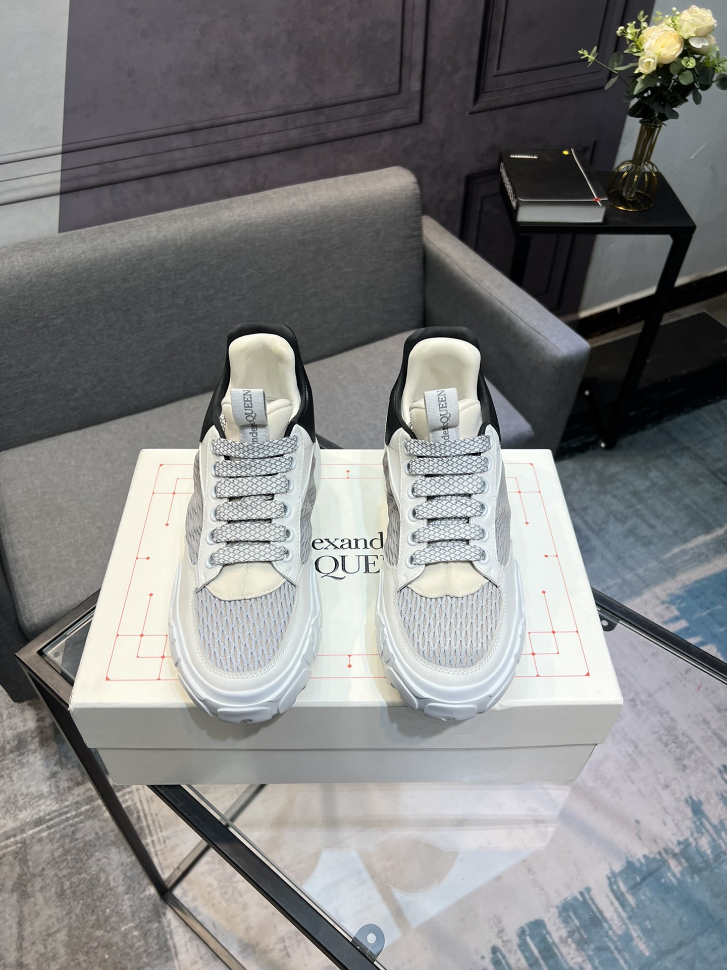 Alexander McQueen's latest wide-type sneakers