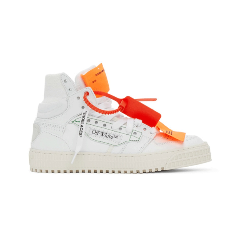 OFF-WHITE 3.0 COURT LEATHER HIGH-TOP SNEAKERS – OFW009