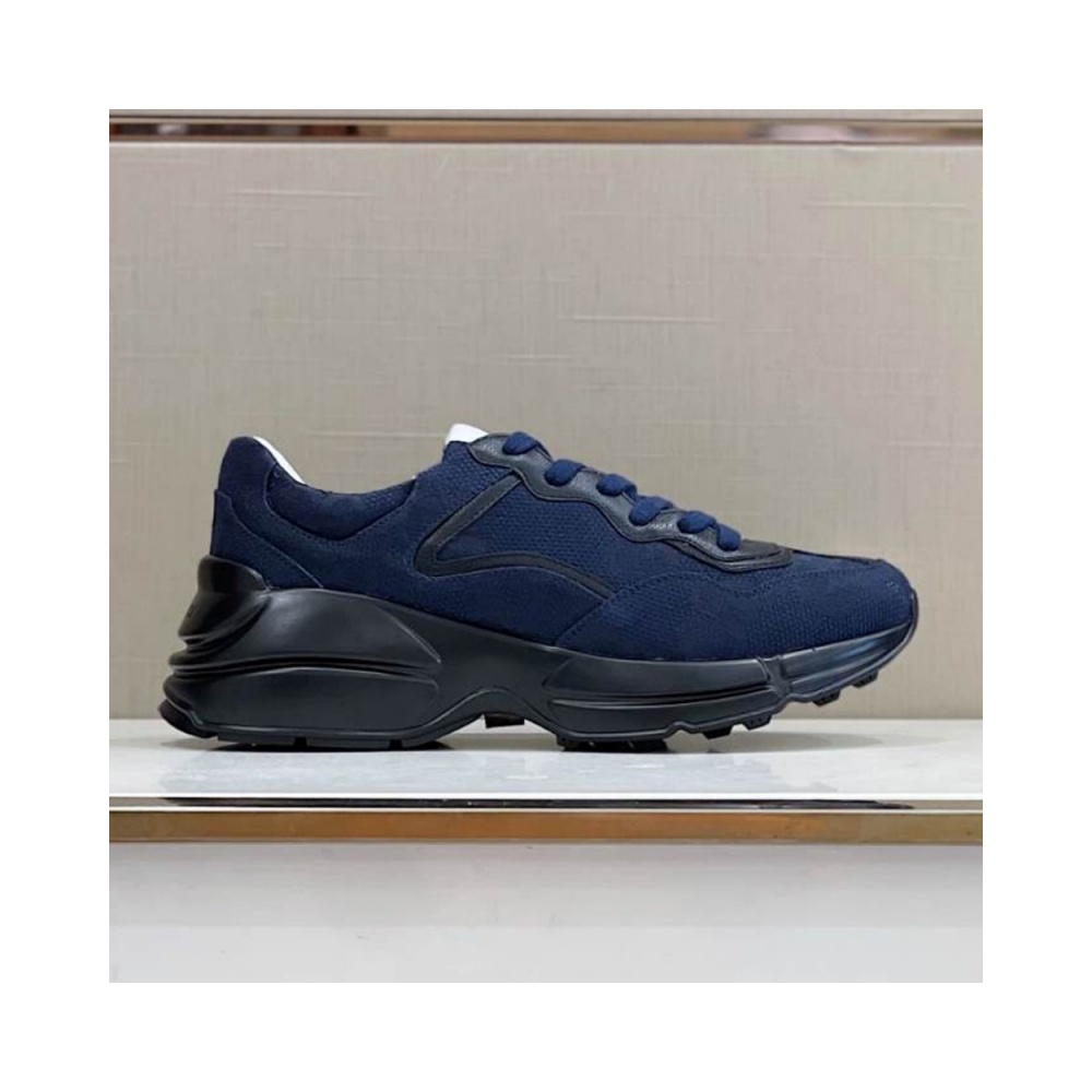 Gucci Rhyton Blue Canvas Sneakers – GCC212