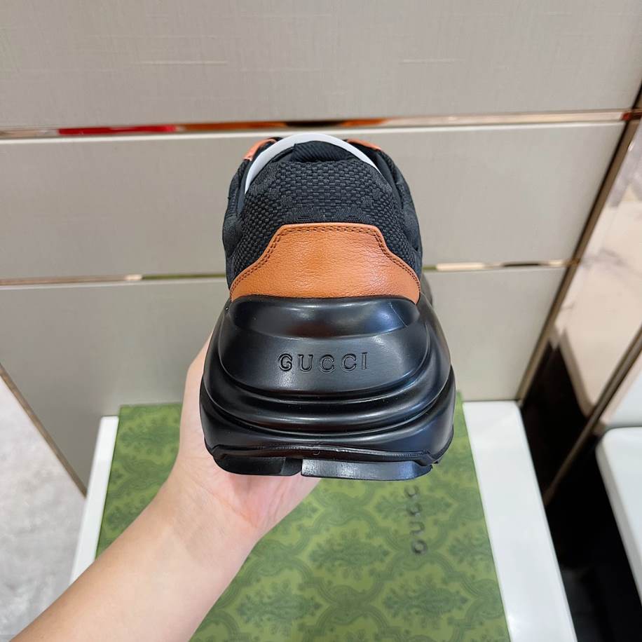 Gucci Rhyton Black Brown Sneakers – GCC193