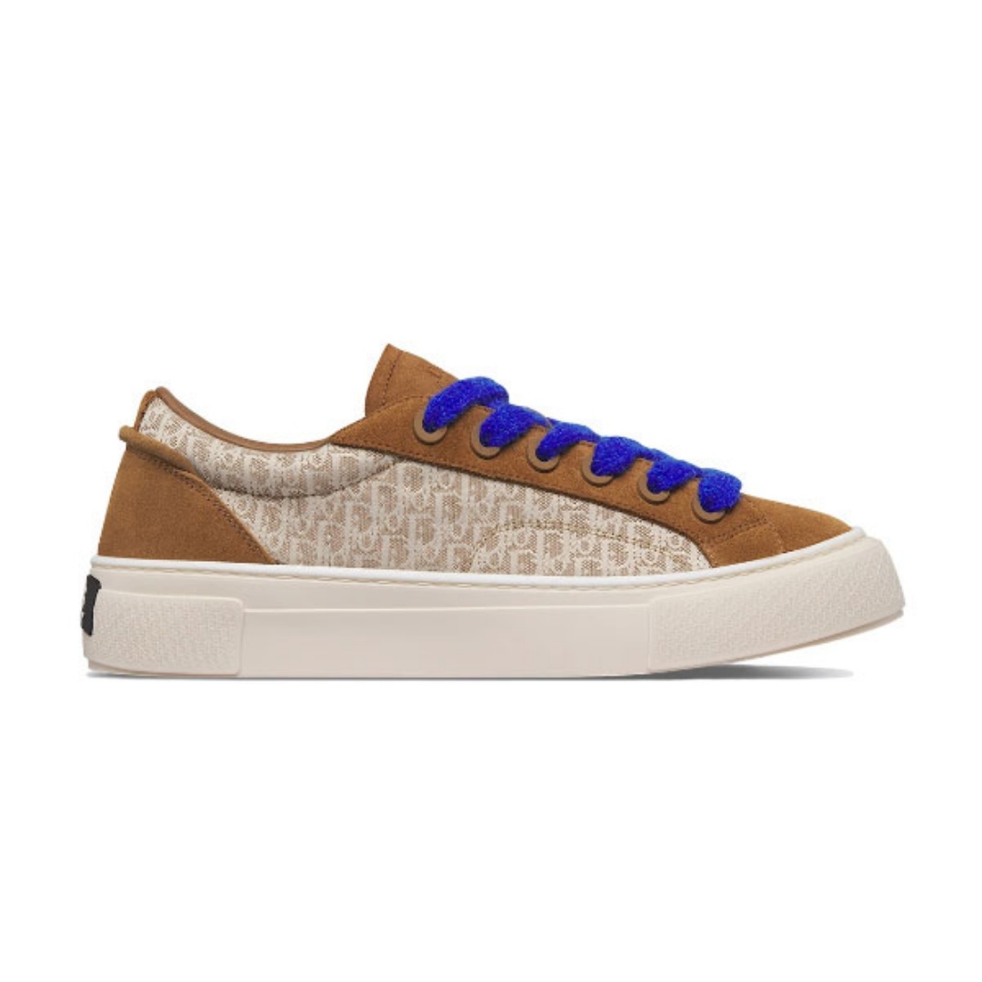 B33 SNEAKER BROWN CREAM OBLIQUE JACQUARD – DO133