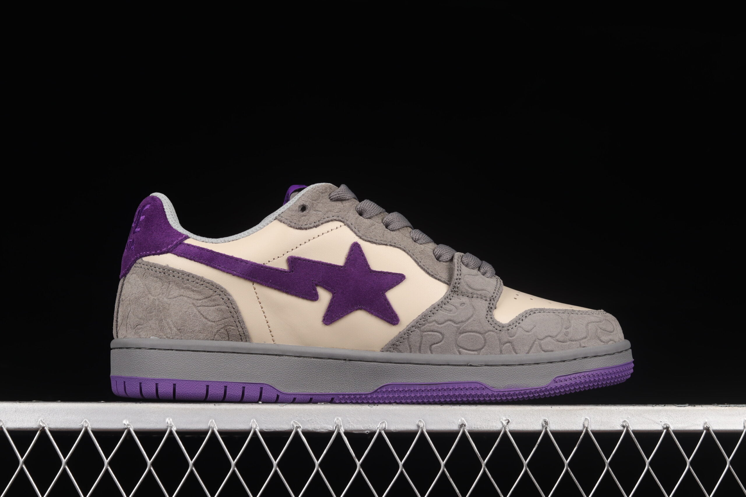 A Bathing Ape Bape STA Sk8 Gray Purple
