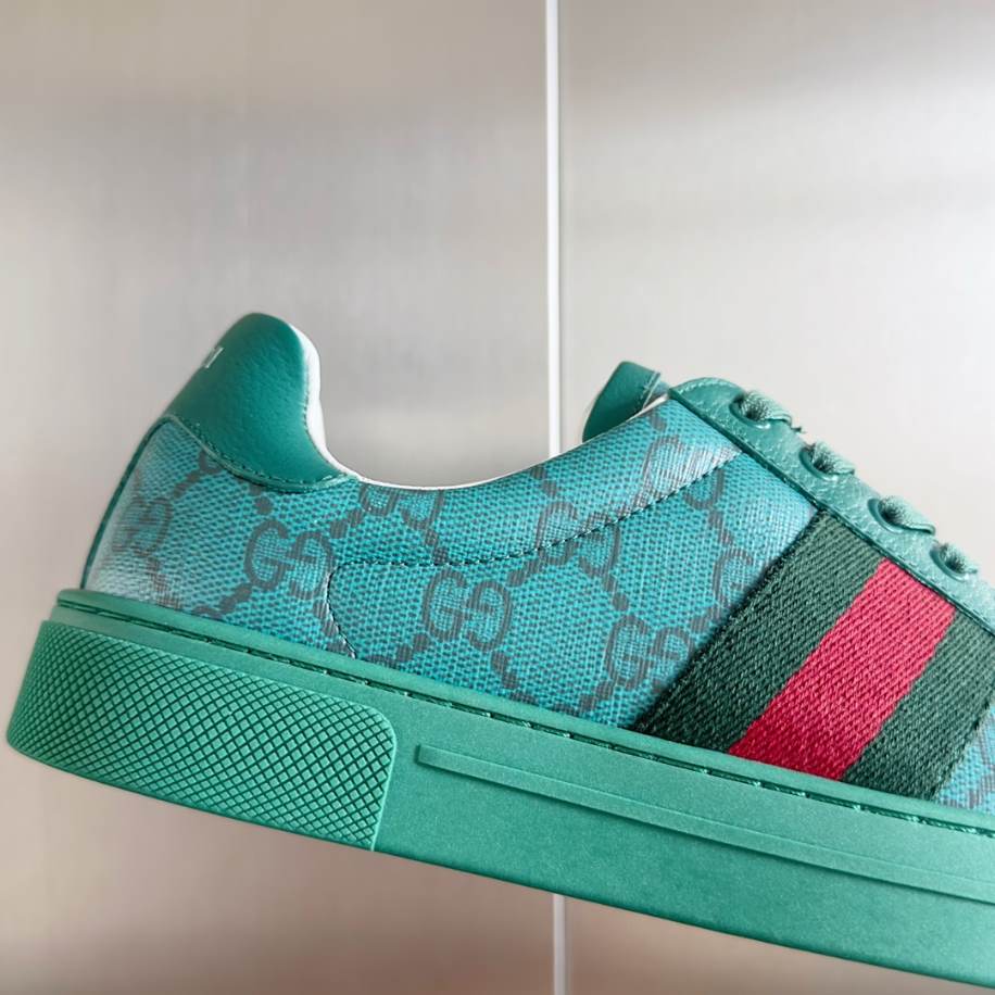 Gucci Ace Crystal Green Sneakers – GCC188