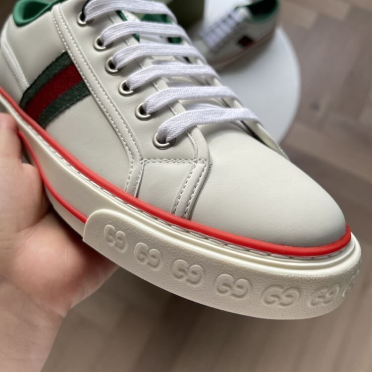 GUCCI TENNIS 1977 SNEAKER IN WHITE LEATHER – GCC060