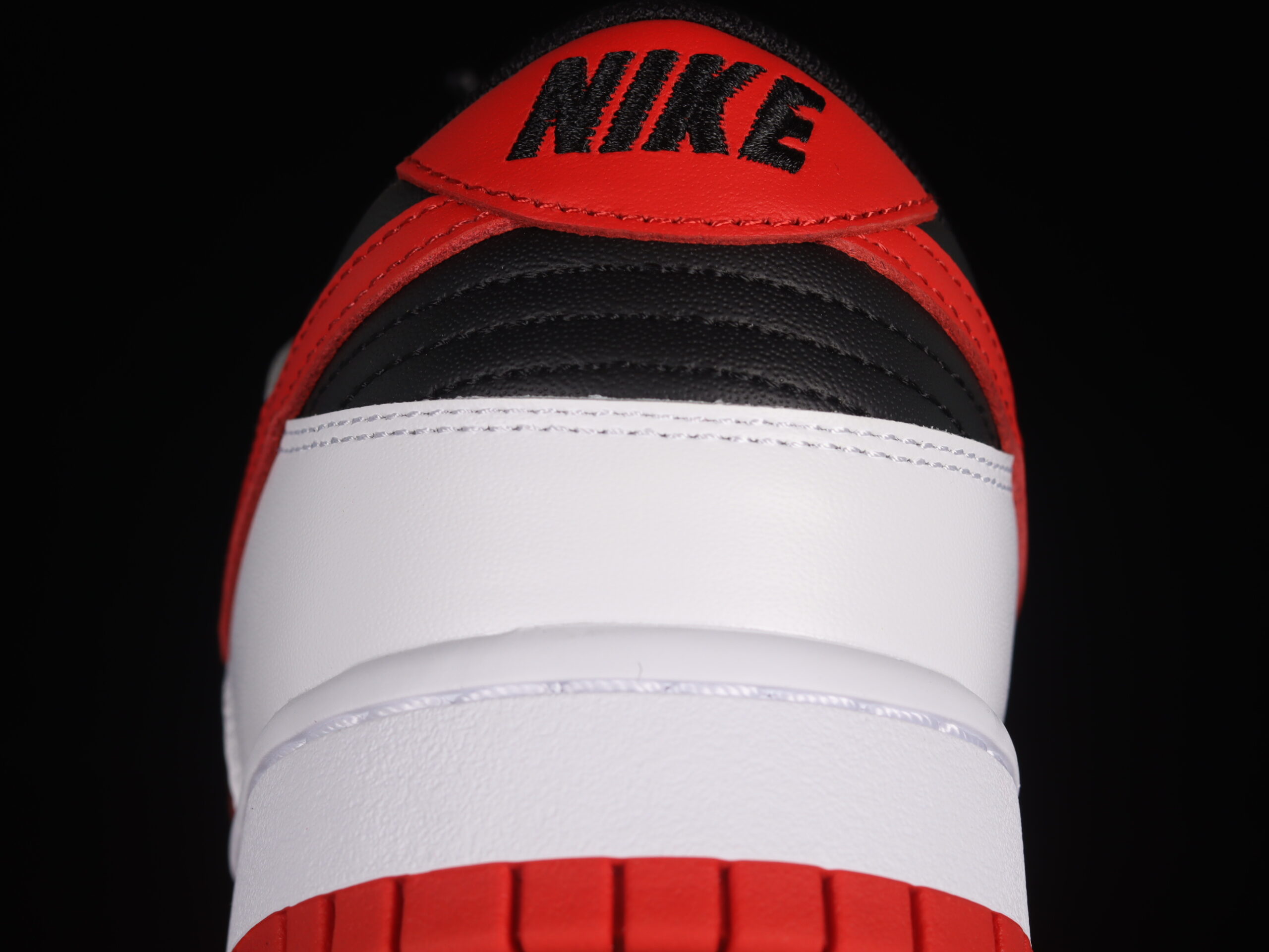 Nike Dunk Low Reverse Panda Red Swoosh