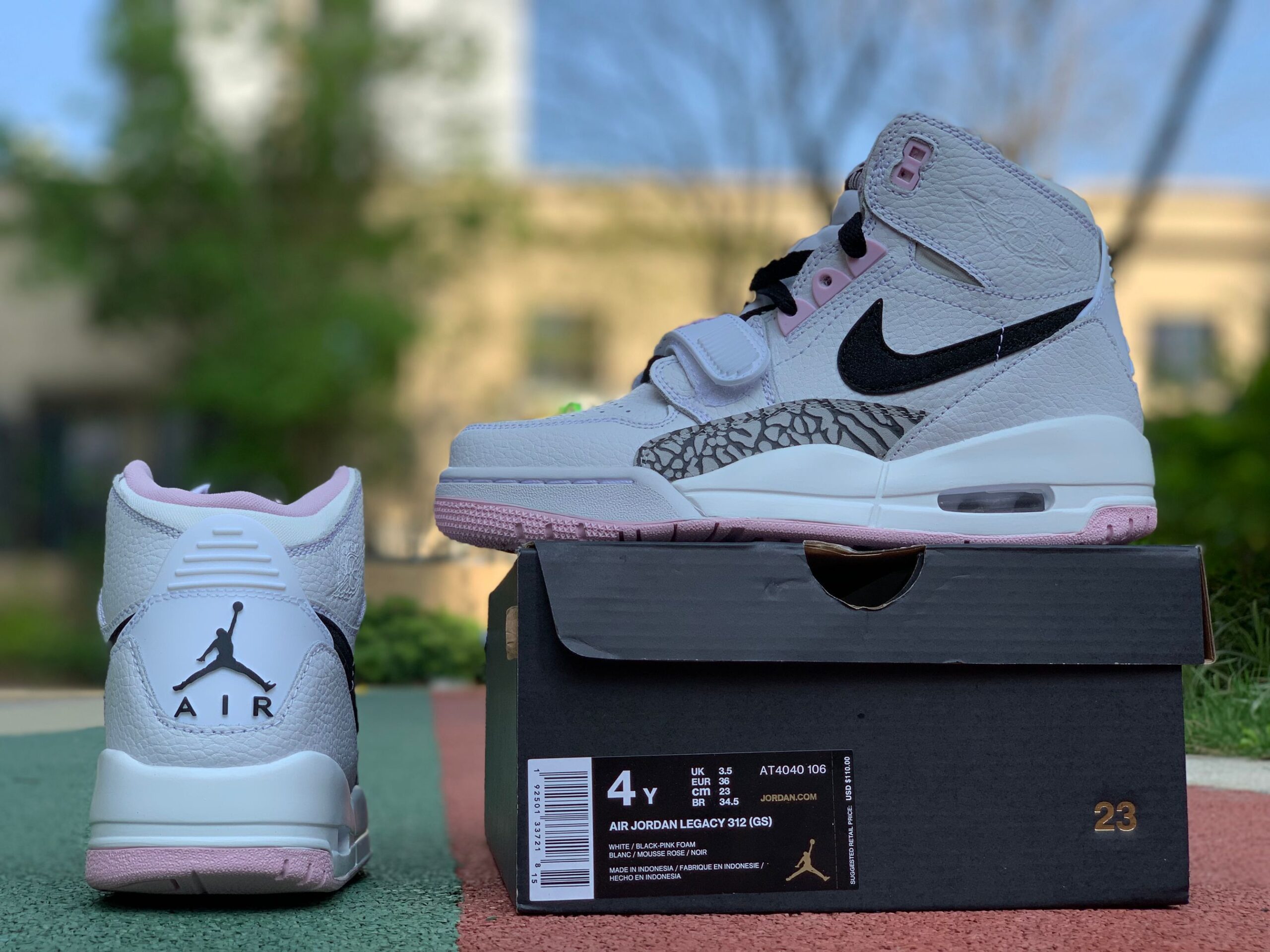 Air Jordan Legacy 312 White Black Pink Foam