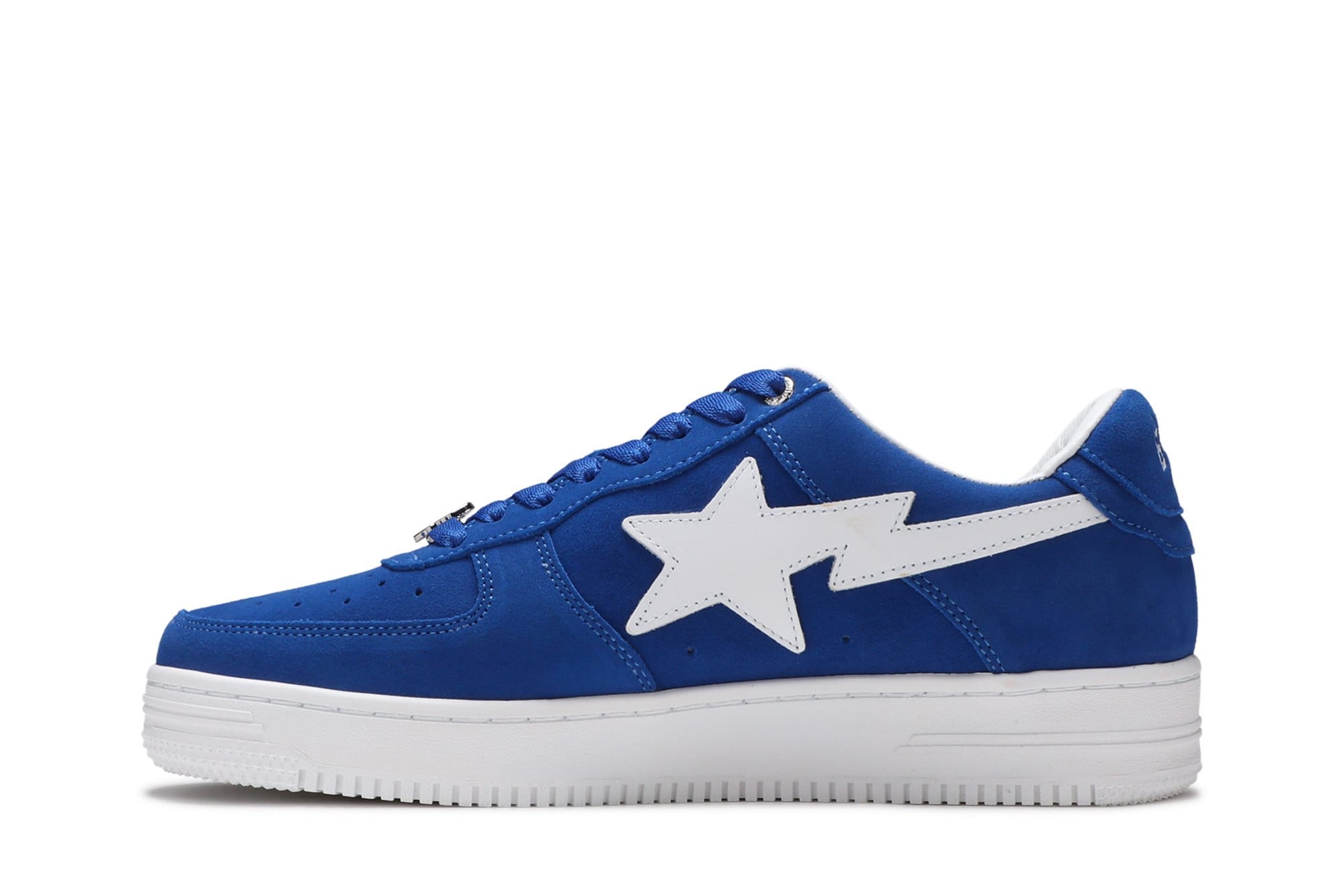 A Bathing Ape Bape Sta Low Blue Suede