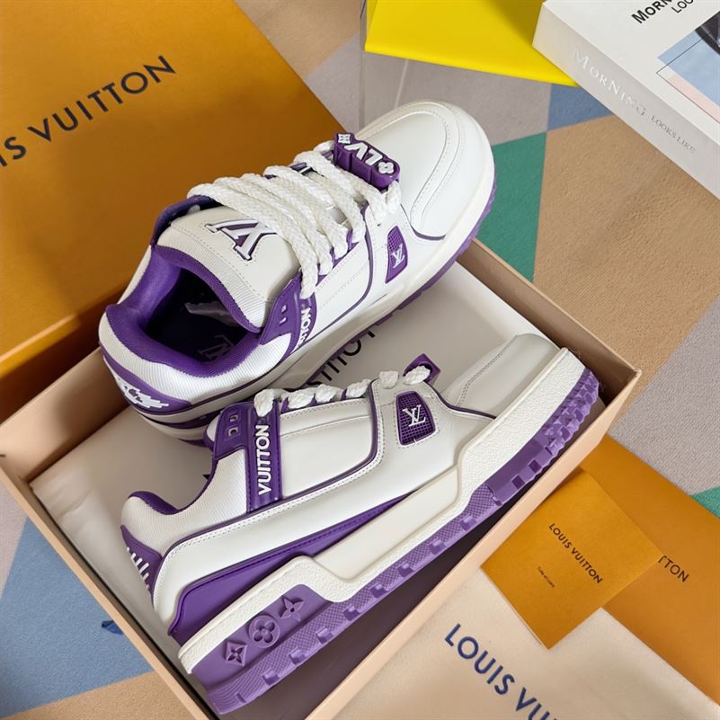 LOUIS VUITTON LV TRAINER MAXI SNEAKER VIOLET – LVS199