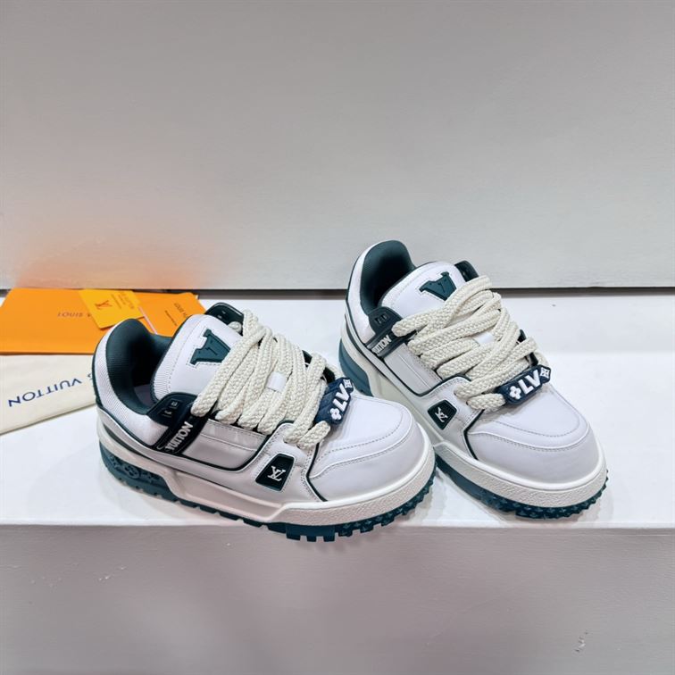 LOUIS VUITTON LV TRAINER MAXI SNEAKER WHITE GREEN – LVS191