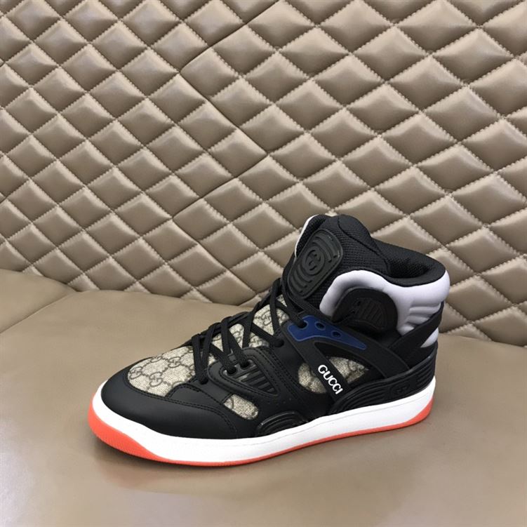 MEN’S GUCCI BASKET SNEAKER IN BLACK DEMETRA – GCC002