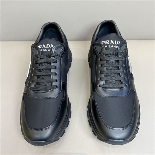 PRADA PRAX 01 RE-NYLON AND BRUSHED LEATHER SNEAKERS – PRS027