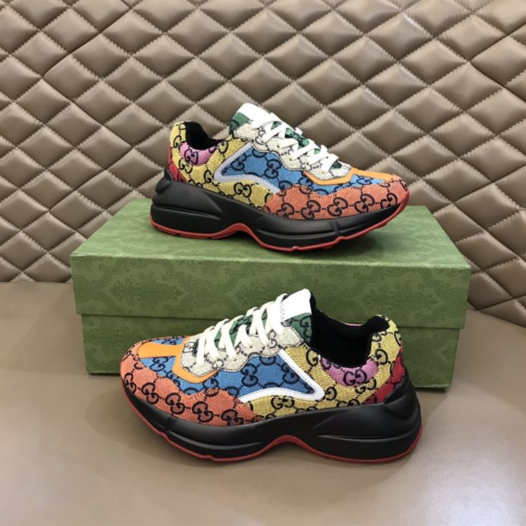 GUCCI RHYTON GG MULTICOLOR SNEAKERS – GCC020