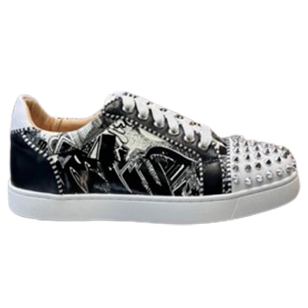 Christian Louboutin Casual Rivet Low Top Spikes Flats Sneaker – CLS045