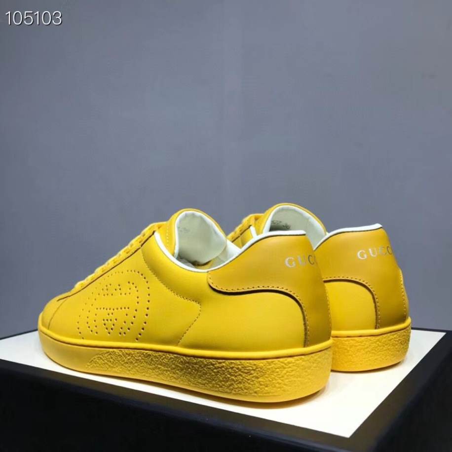 Gucci Ace Interlocking G – Light Yellow Sneakers – GCC229