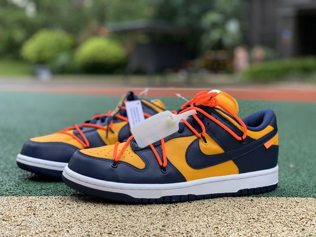 Nike Dunk Low Off-White University Gold Midnight Navy