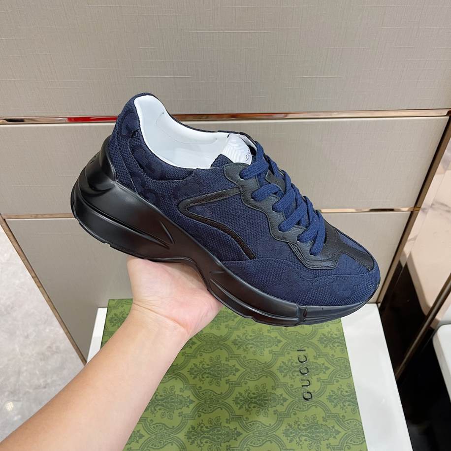 Gucci Rhyton Blue Canvas Sneakers – GCC212
