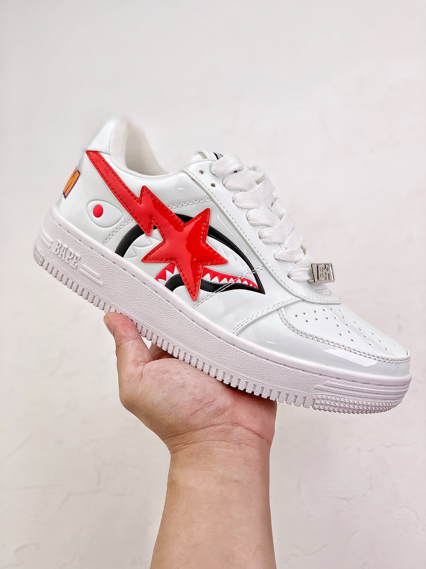 A Bathing Ape Bape Sta Low Shark White