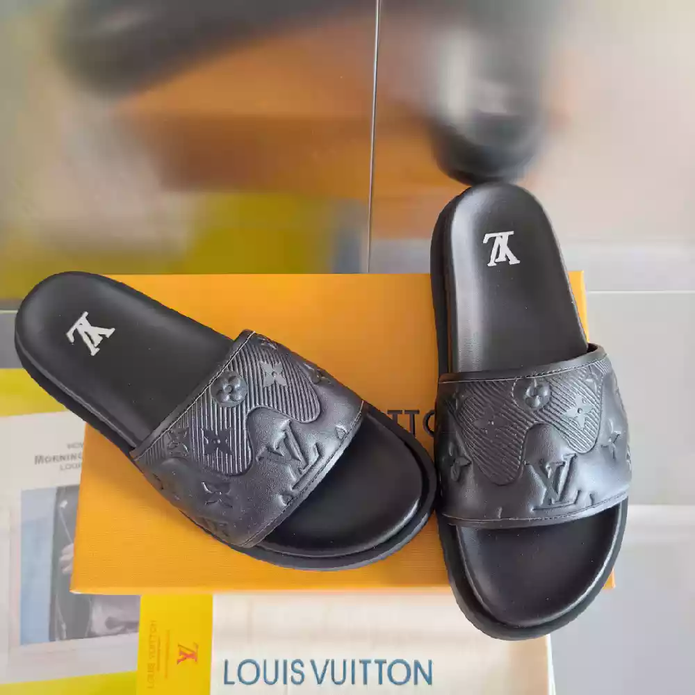 LOUIS VUITTON PALM LEATHER PREMIUM SLIDE – LVSD056