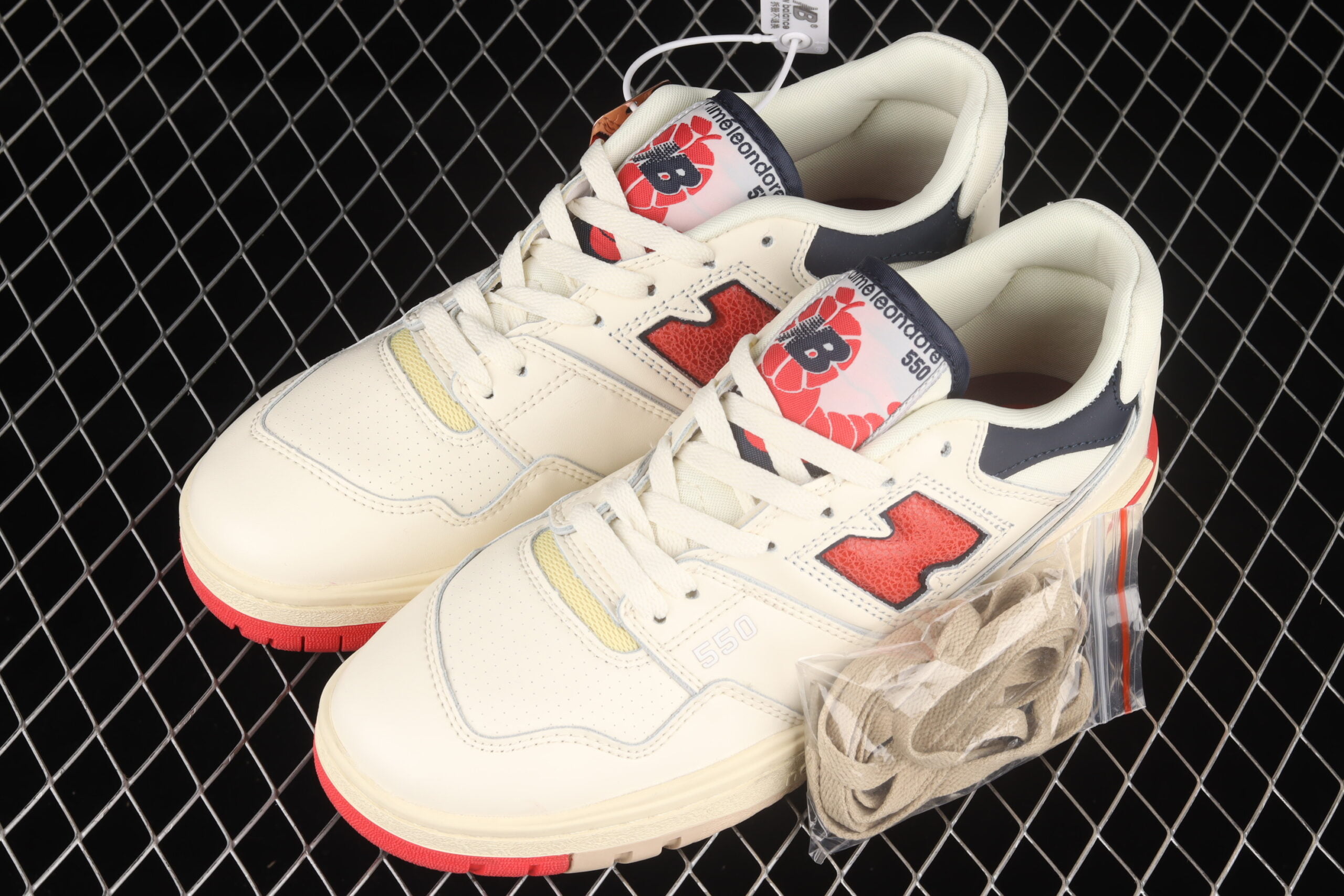 New Balance 550, Aime Leon Dore White Navy Red