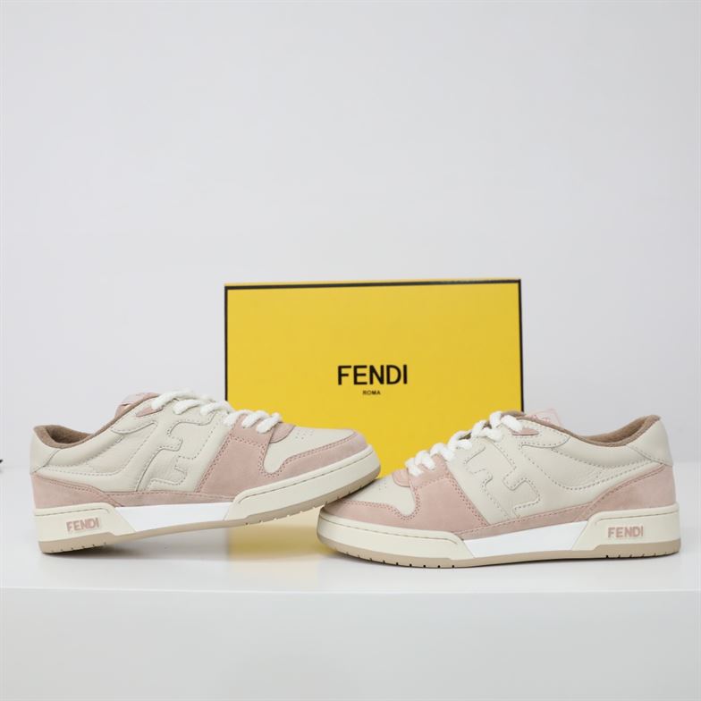 FENDI MATCH LOW TOPS IN PINK SUEDE – FDS014