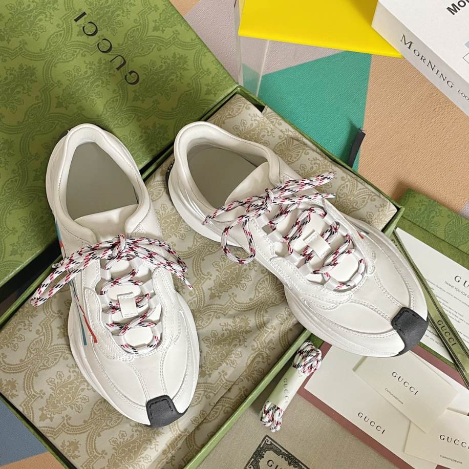 Gucci Run Trainers White Leather Sneakers – GCC205