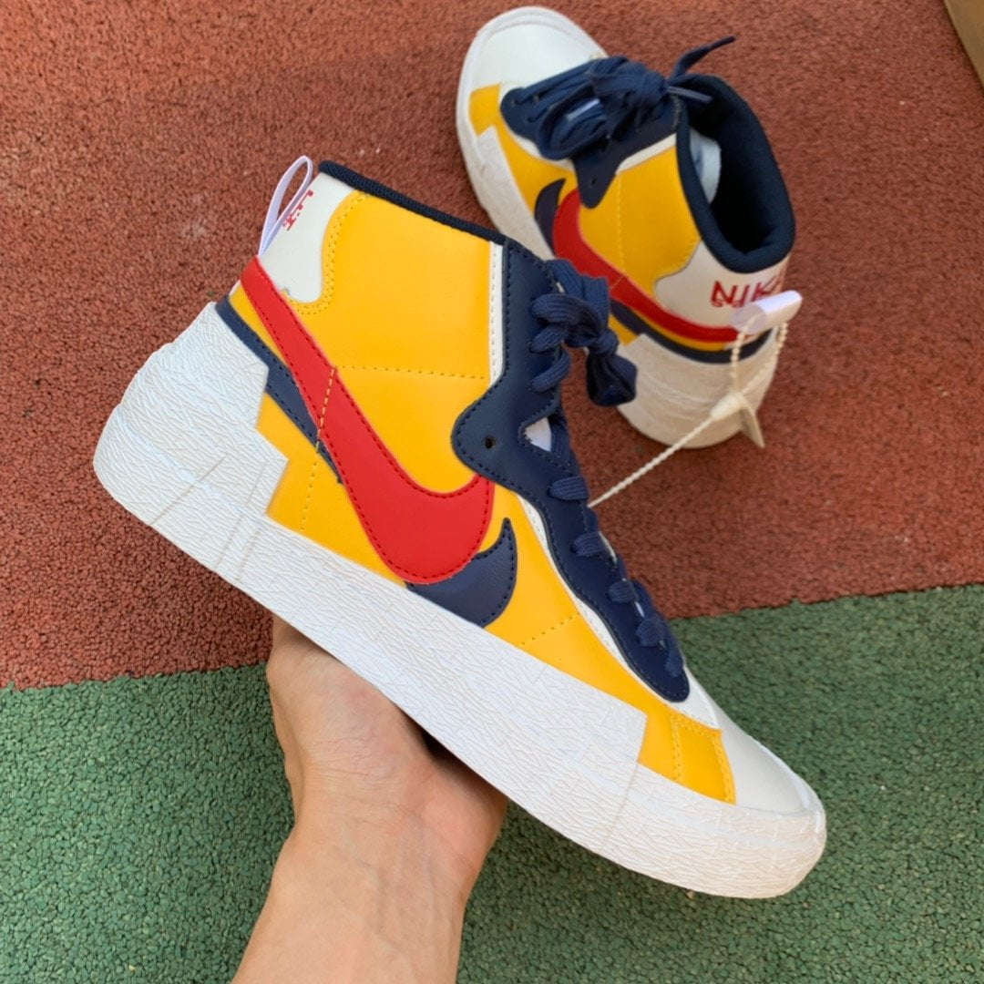 Nike Blazer Mid Sacai White Yellow
