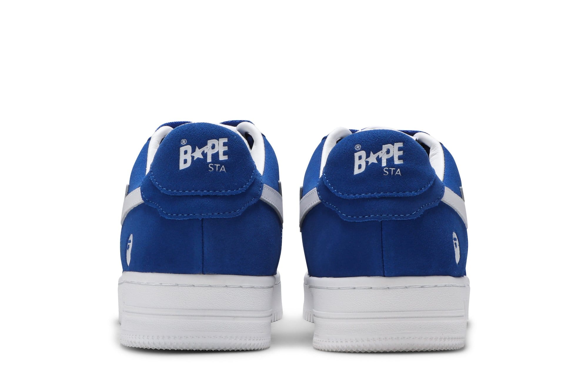 A Bathing Ape Bape Sta Low Blue Suede