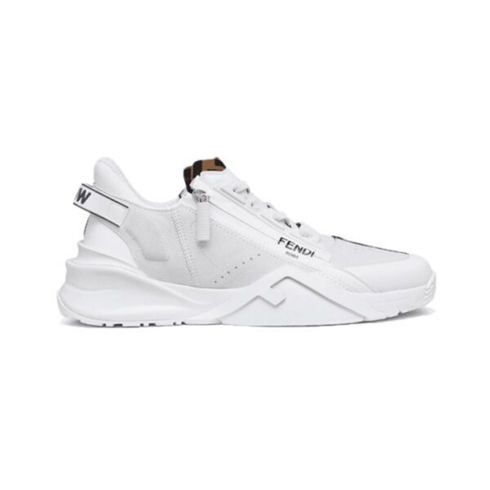 FENDI FLOW BICOLOR SUEDE LOW-TOP SNEAKERS – FDS006