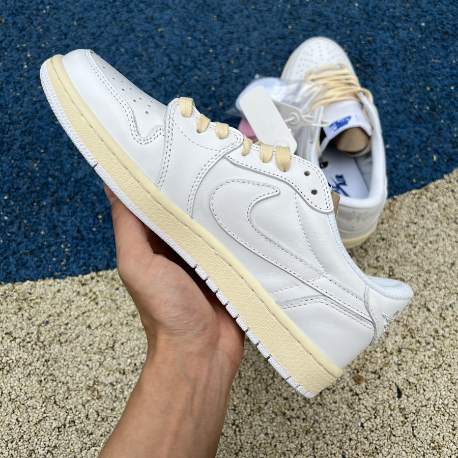 Travis Scott Jordan 1 Low White Blue