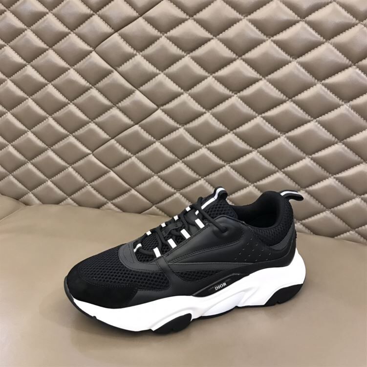 DIOR B22 SNEAKERS BLACK TECHNICAL MESH AND CALFSKIN – DO004