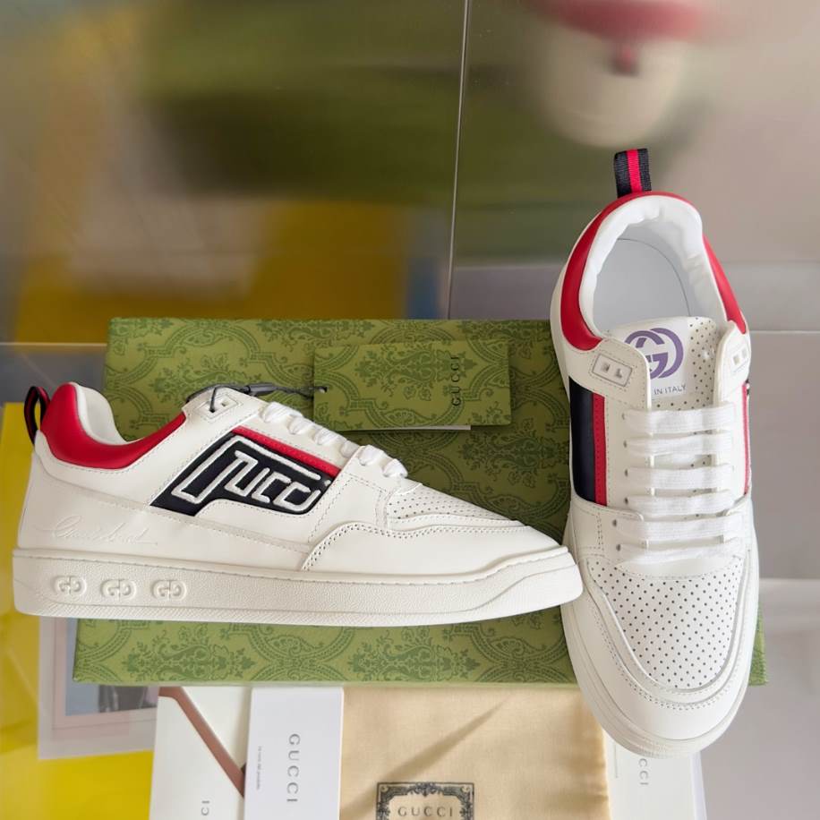 Gucci Basket White And Red Sneakers – GCC219