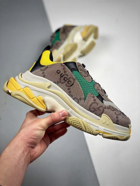 GUCCI X BALENCIAGA THE HACKER PROJECT TRIPLE S BEIGE GREEN YELLOW – GCC074