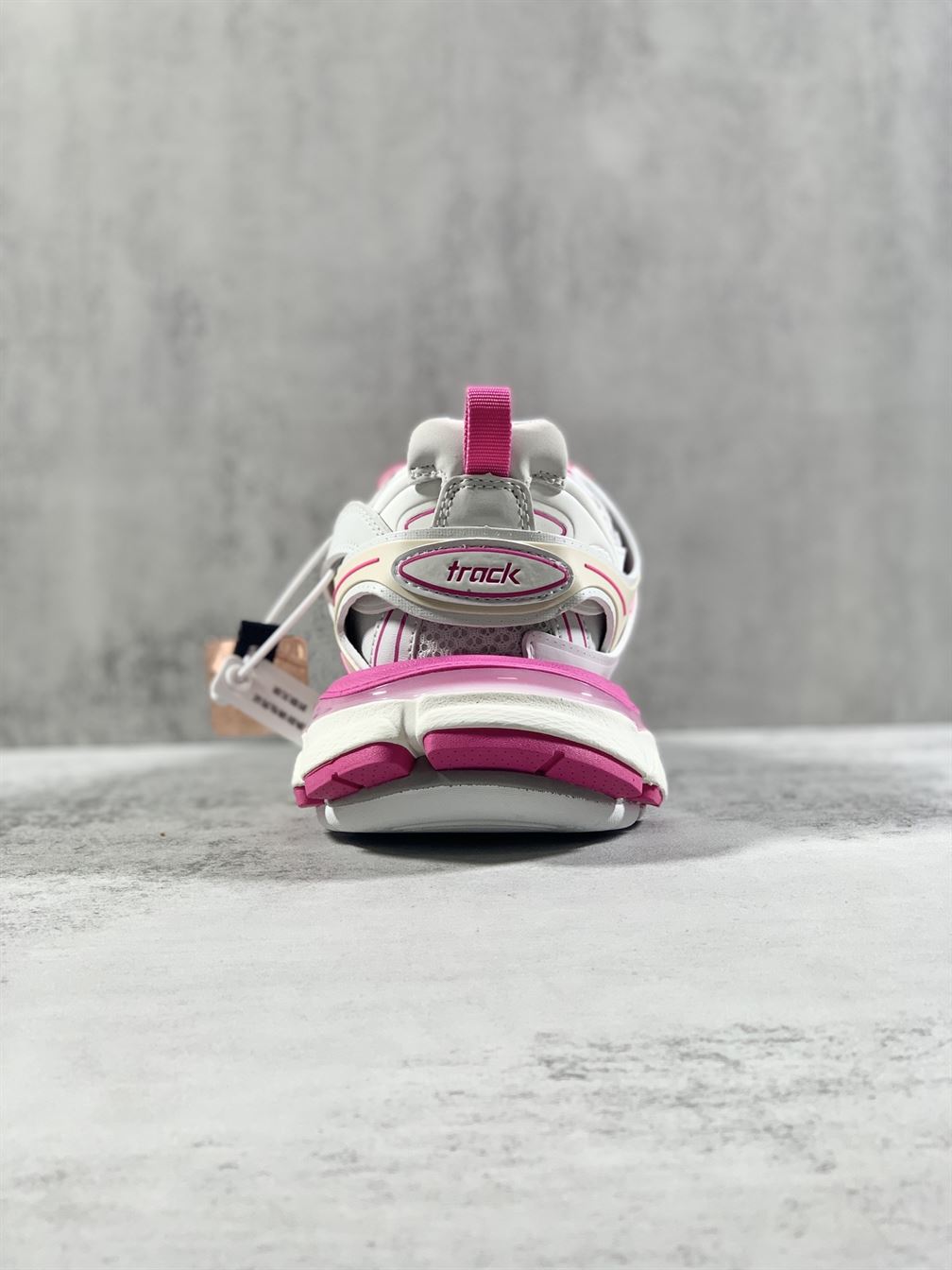 BALENCIAGA TRACK 3.0 SNEAKERS IN WHITE AND PINK – BLA002