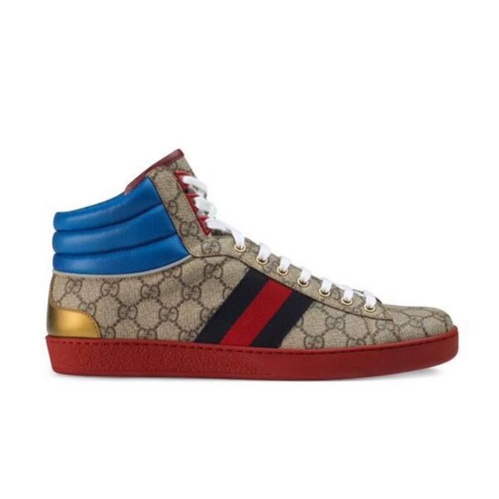 GUCCI ACE GG HIGH TOP SNEAKERS – GCC059