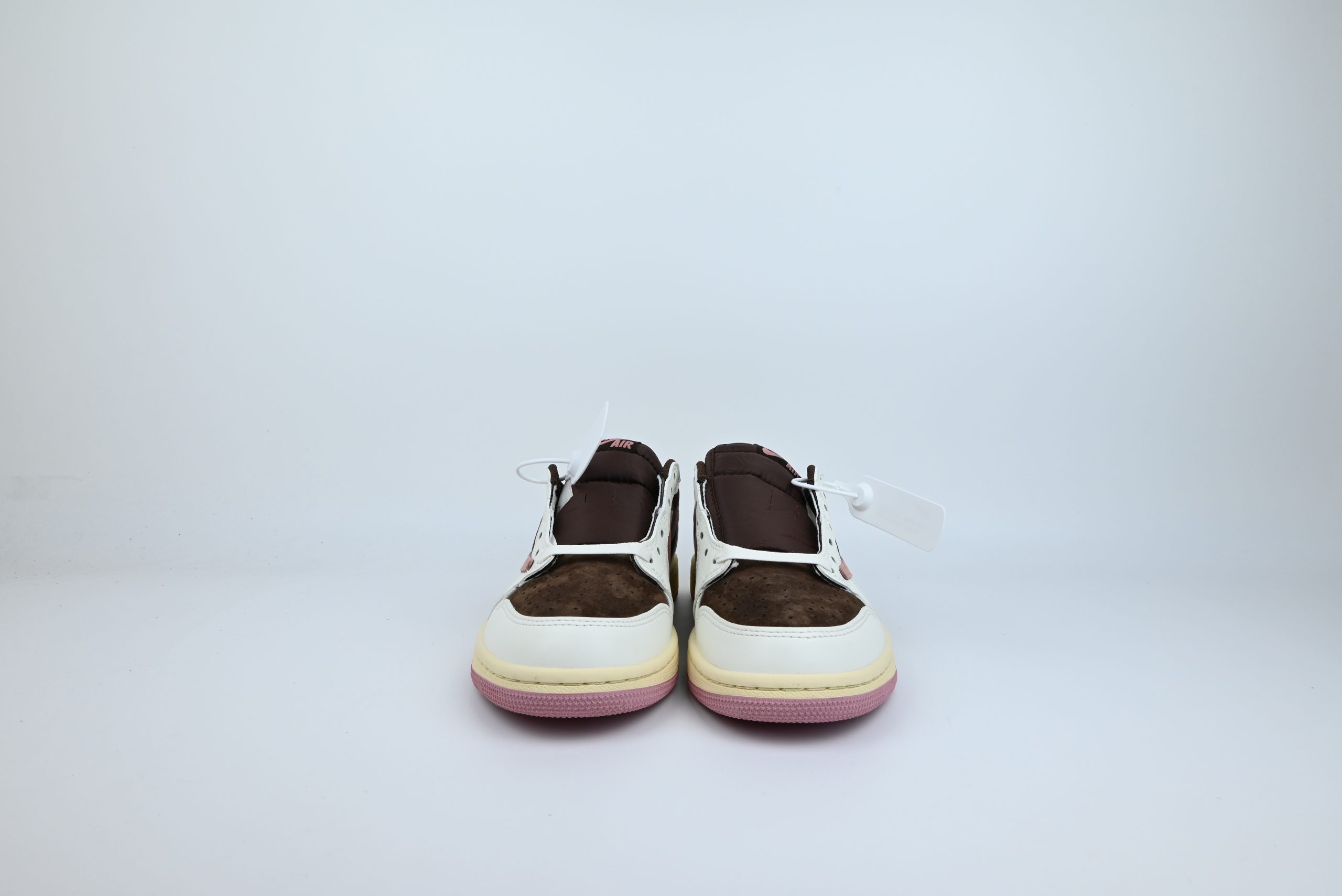 Travis Scott x Air Jordan 1 Low Pink & Brown Custom