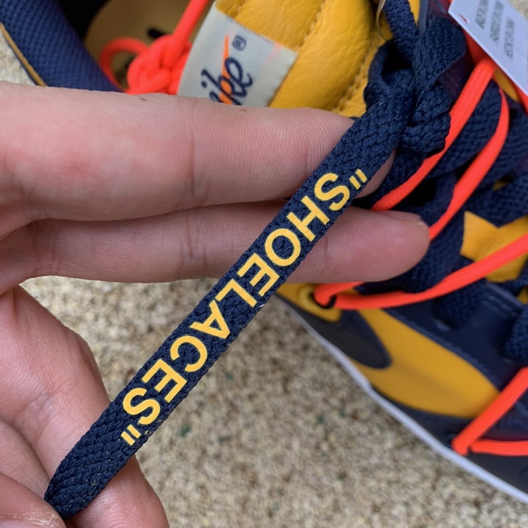 Nike Dunk Low Off-White University Gold Midnight Navy