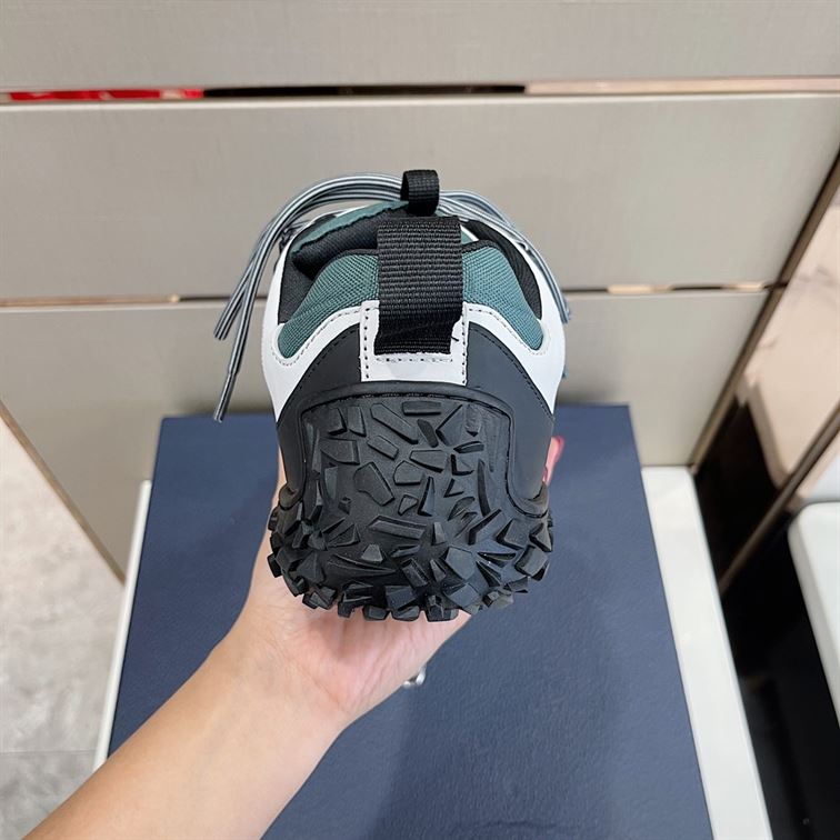 DIORIZON HIKING SHOE GREEN-GREY TECHNICAL MESH AND BLACK RUBBER – DO085