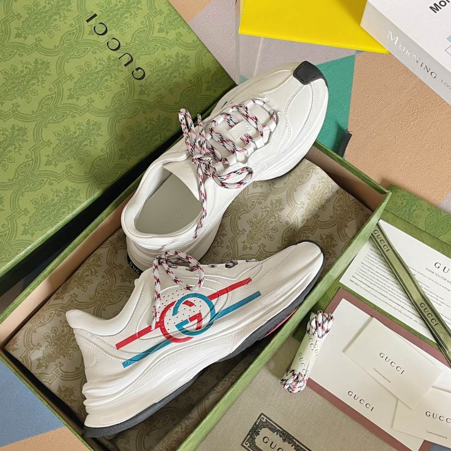 Gucci Run Trainers White Leather Sneakers – GCC205