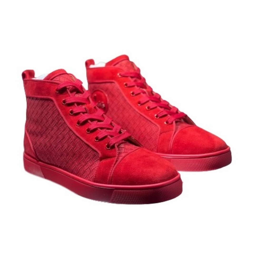 Christian Louboutin Sneakers Suede calf Red