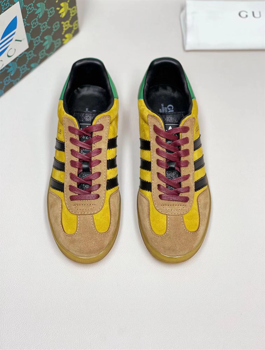 GUCCI ADIDAS GAZELLE ‘YELLOW VELVET GREEN’ – GCC121