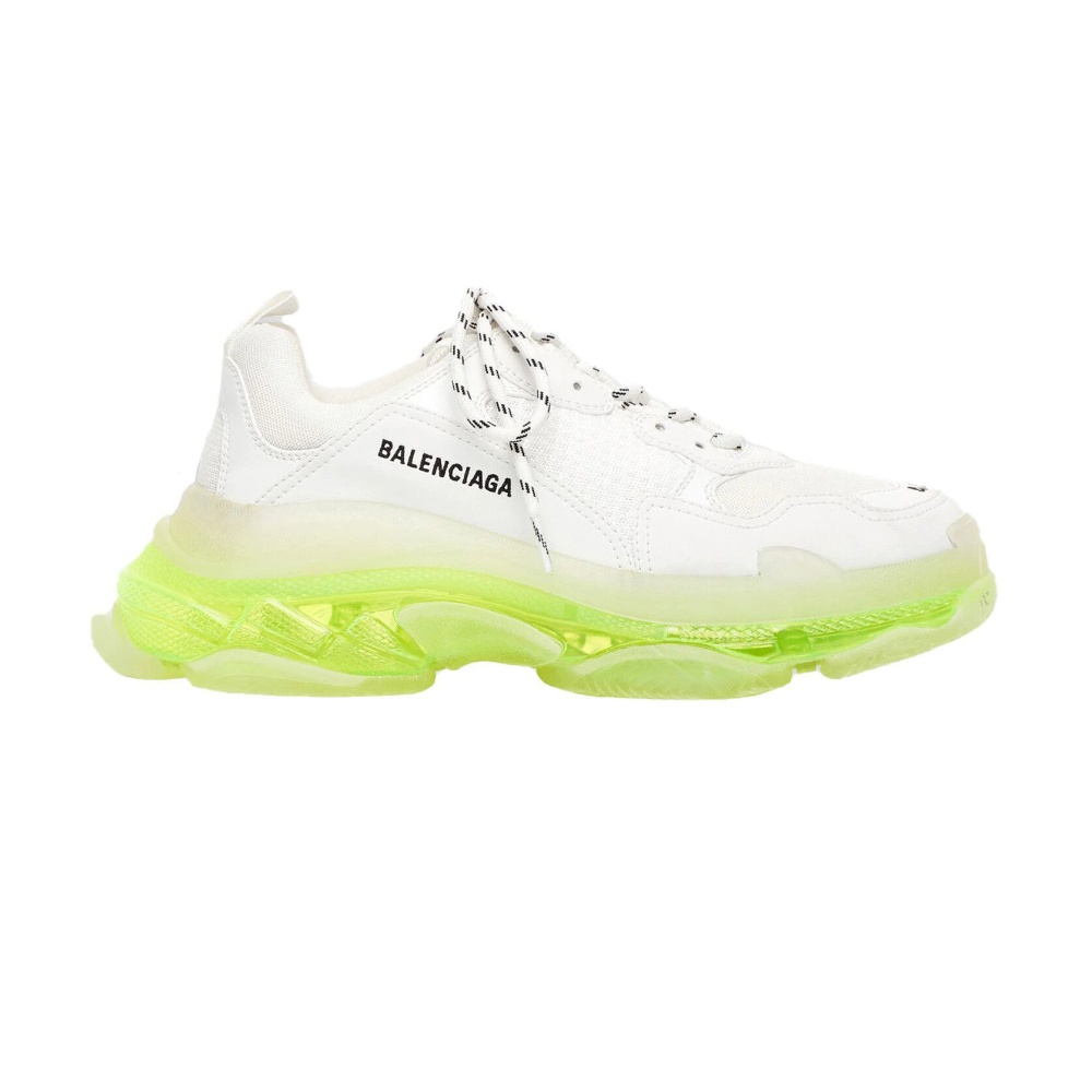 BALENCIAGA TRIPLE S WHITE GREEN CLEAR SOLE – BLA013