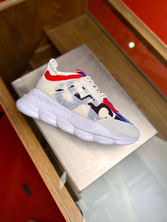 VERSACE WOMEN’S CHAIN REACTION SNEAKERS WITH NEOPRENE PRINTED – VSS022