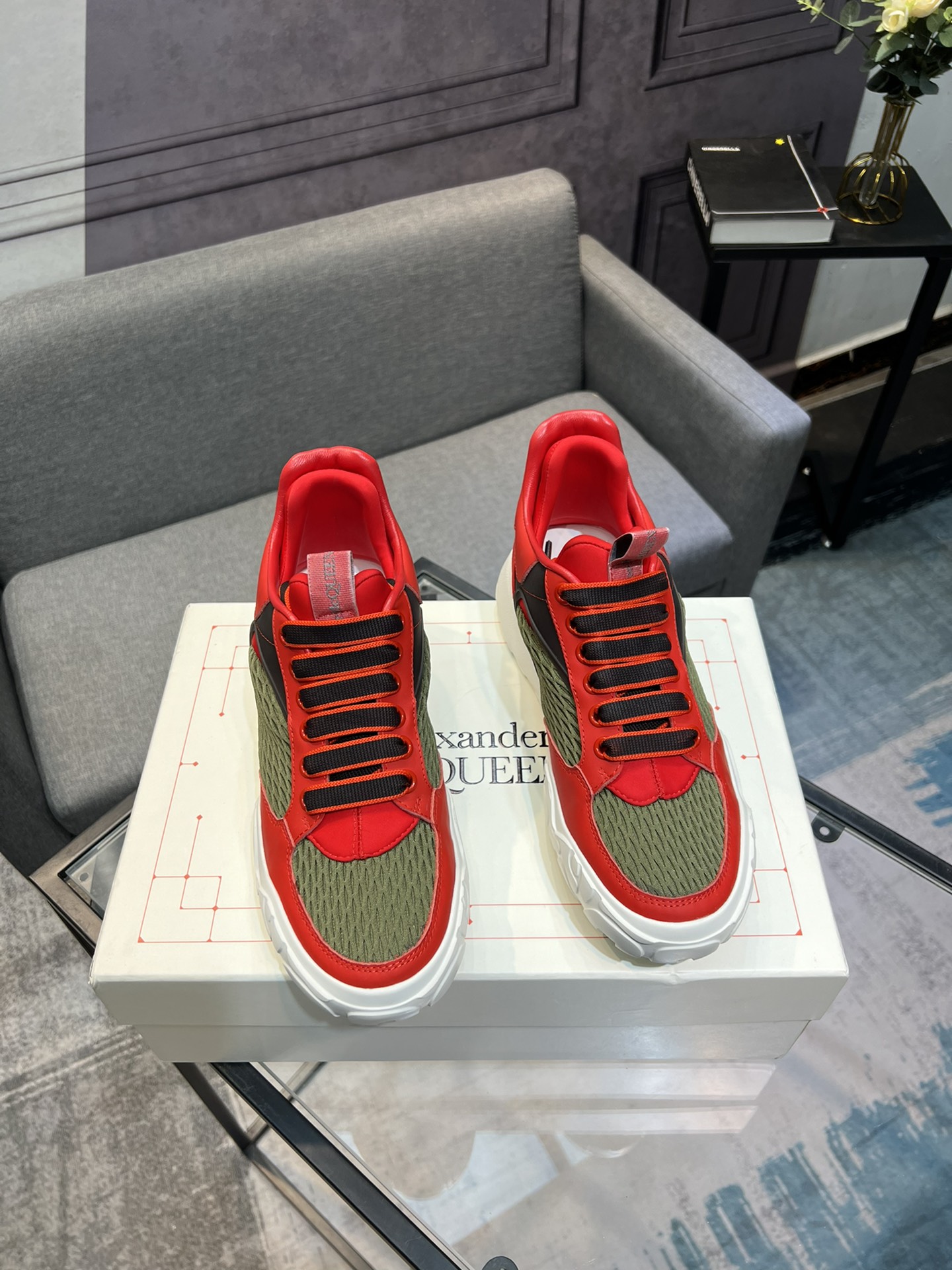 Alexander McQueen's latest wide-type sneakers