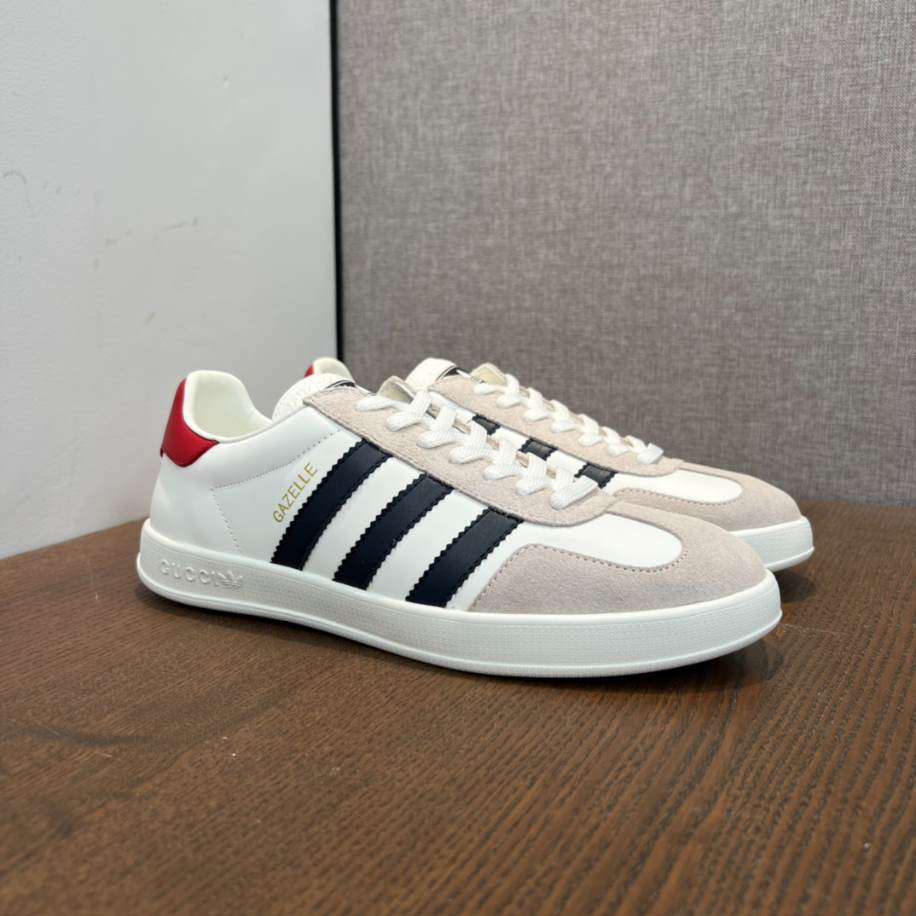 Gucci x Adidas Gazelle White Sneakers – GCC207
