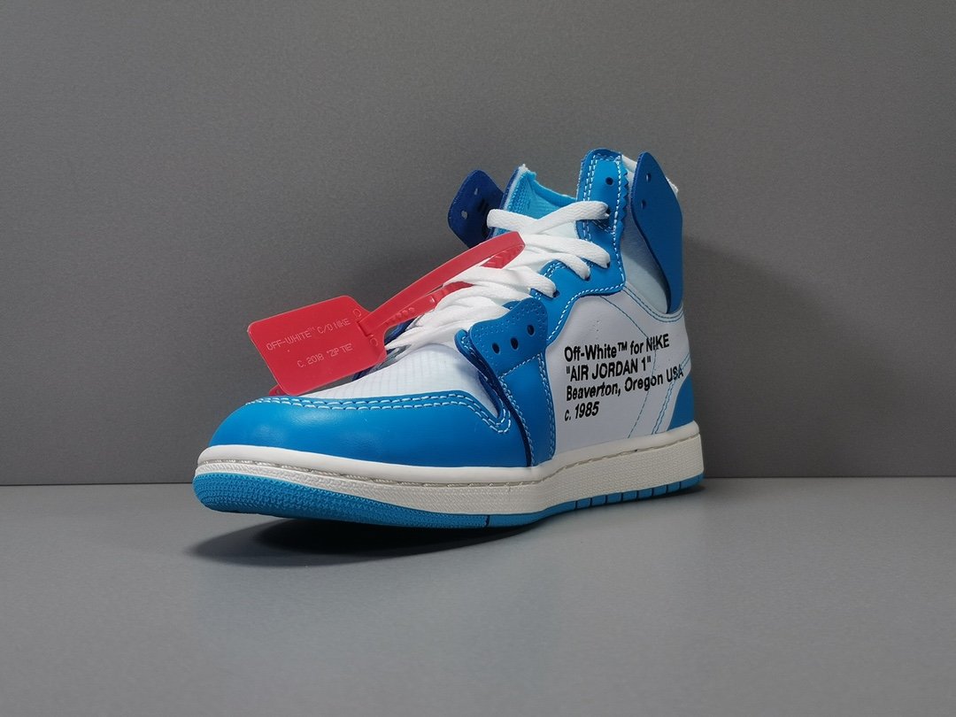 Air Jordan 1 Retro High Off-White University Blue Extended Size