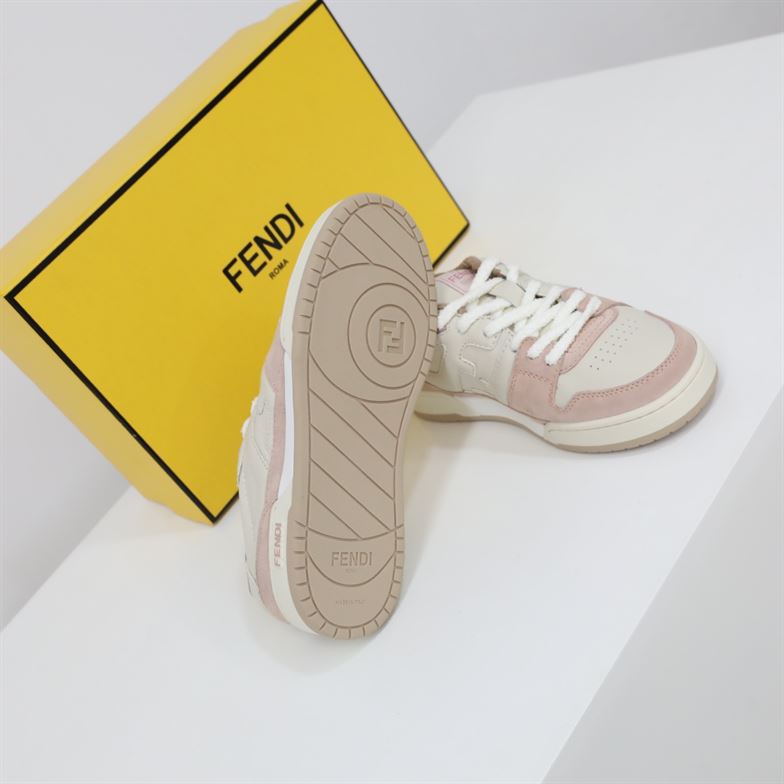 FENDI MATCH LOW TOPS IN PINK SUEDE – FDS014
