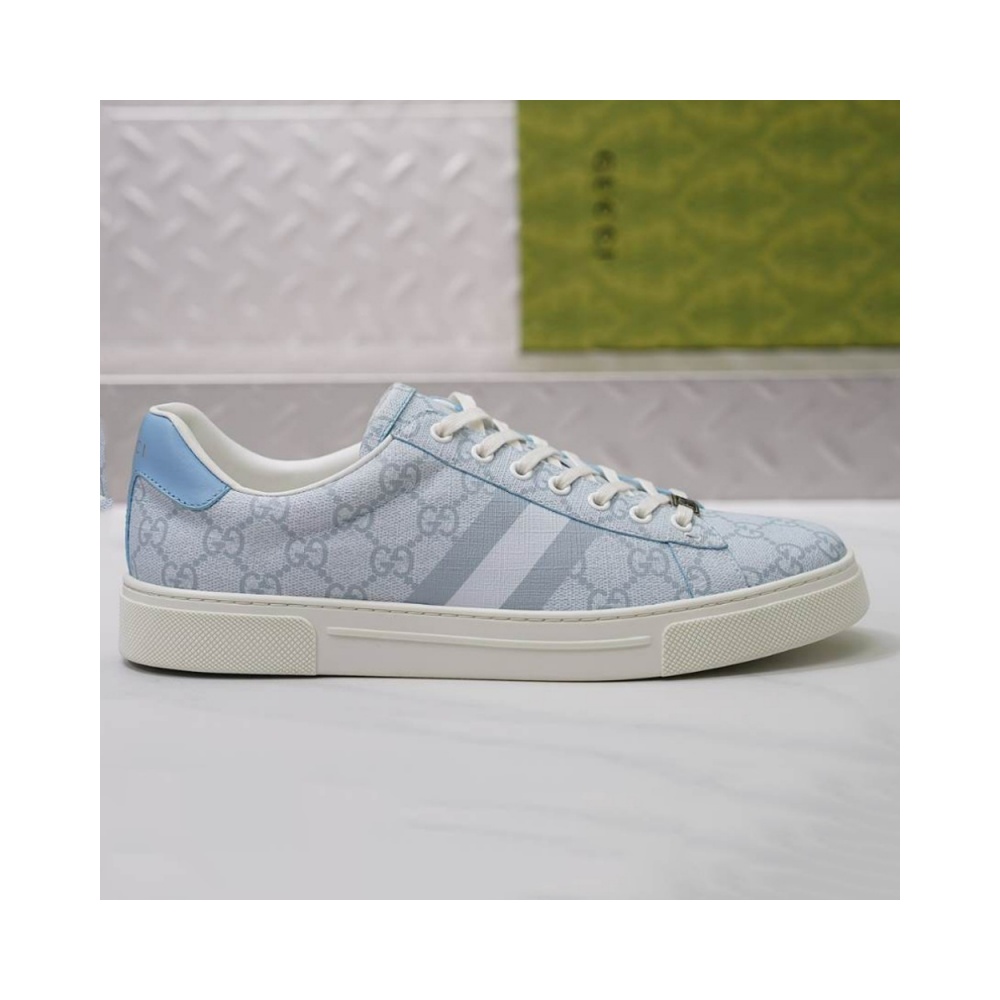 Gucci Ace Light Blue White Sneakers – GCC216